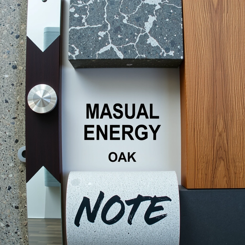 Strong masculine energy concept with natural textures